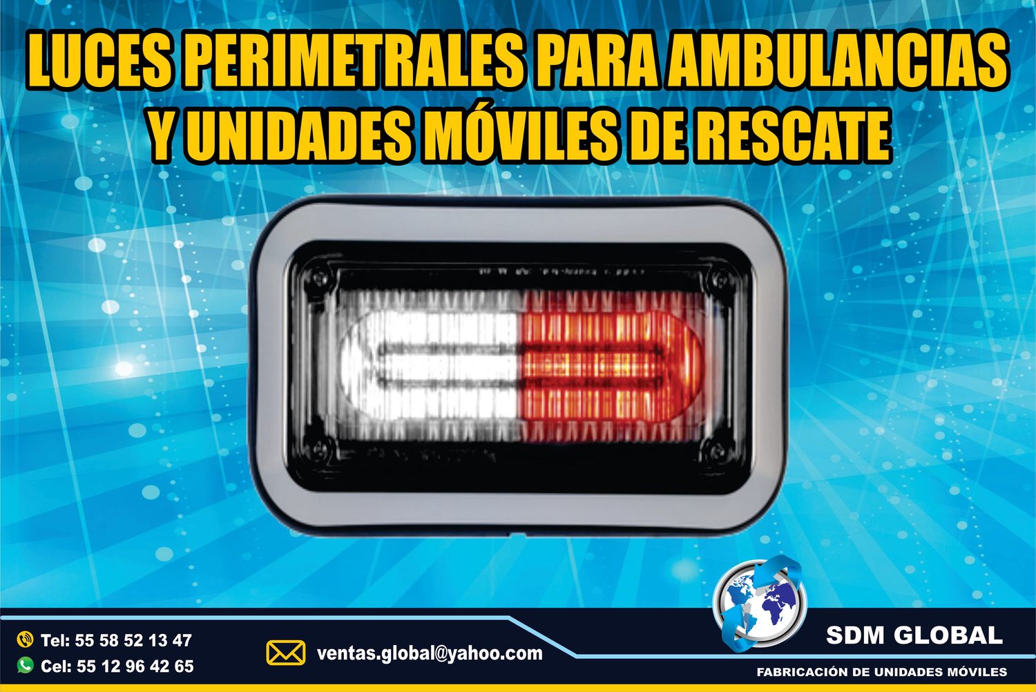 Venta de Luces Perimetrales para Ambulancias de Traslado Tipo I, II  <br>