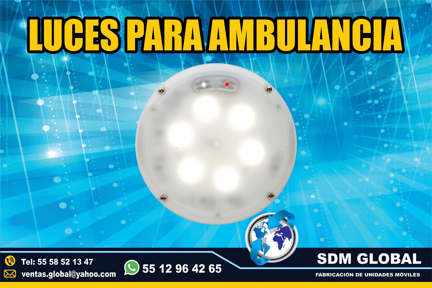 Venta de Luces Perimetrales para Ambulancias de Traslado Tipo I, II  <br>