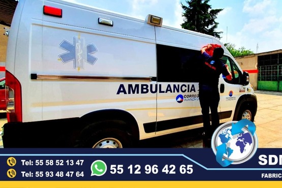 Sdm Global Mexico, Fabricacion conversion equipamiento y venta de Ambulancias de traslado y Unidades Medicas Moviles Especiales en Mexico. Sdm Global Mexico empresa 100% especializada en la venta fabricación conversión equipamiento de diferentes tipos de ambulancias de traslado y vehículos de emergencia, ofreciendo soluciones personalizadas para diversas necesidades en el mercado nacional.Dedicados a la fabricación de ambulancias y patrullas, ofreciendo servicios relacionados con la seguridad y emergencias, venta de unidades médicas móviles y ambulancias, además de carrocerías industriales,Somos un fabricante mexicano con más de 15 años de experiencia, especializado en la fabricación y comercialización de ambulancias y vehículos de rescate, con un enfoque en la alta calidad y el cumplimiento de normativas mexicanas.Diseñamos y equipamos ambulancias con la tecnología y los materiales necesarios para asegurar funcionalidad y seguridad, cumpliendo con las normativas mexicanas.En Sdm Global Mexico nos dedicamos a la Fabricacion conversion equipamiento y venta de Unidades Moviles Medicas Especiales en Mexico, somos fabricantes directos en Mexico.
