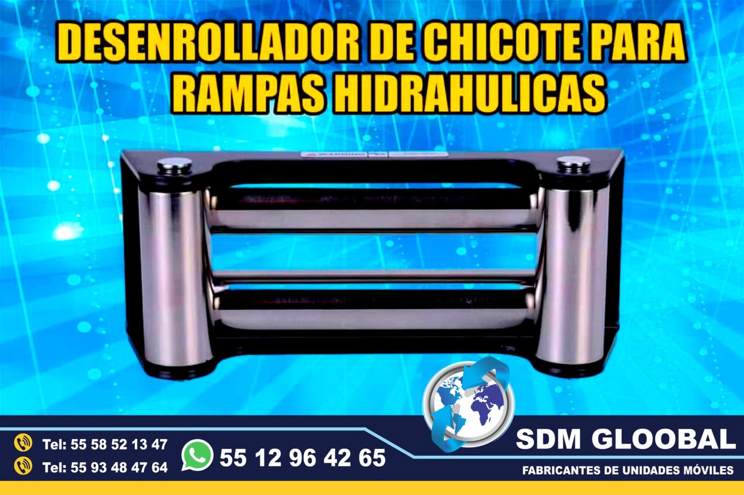 Venta de Chicote o malacate para Rampas Hidraulicas de carga<br>