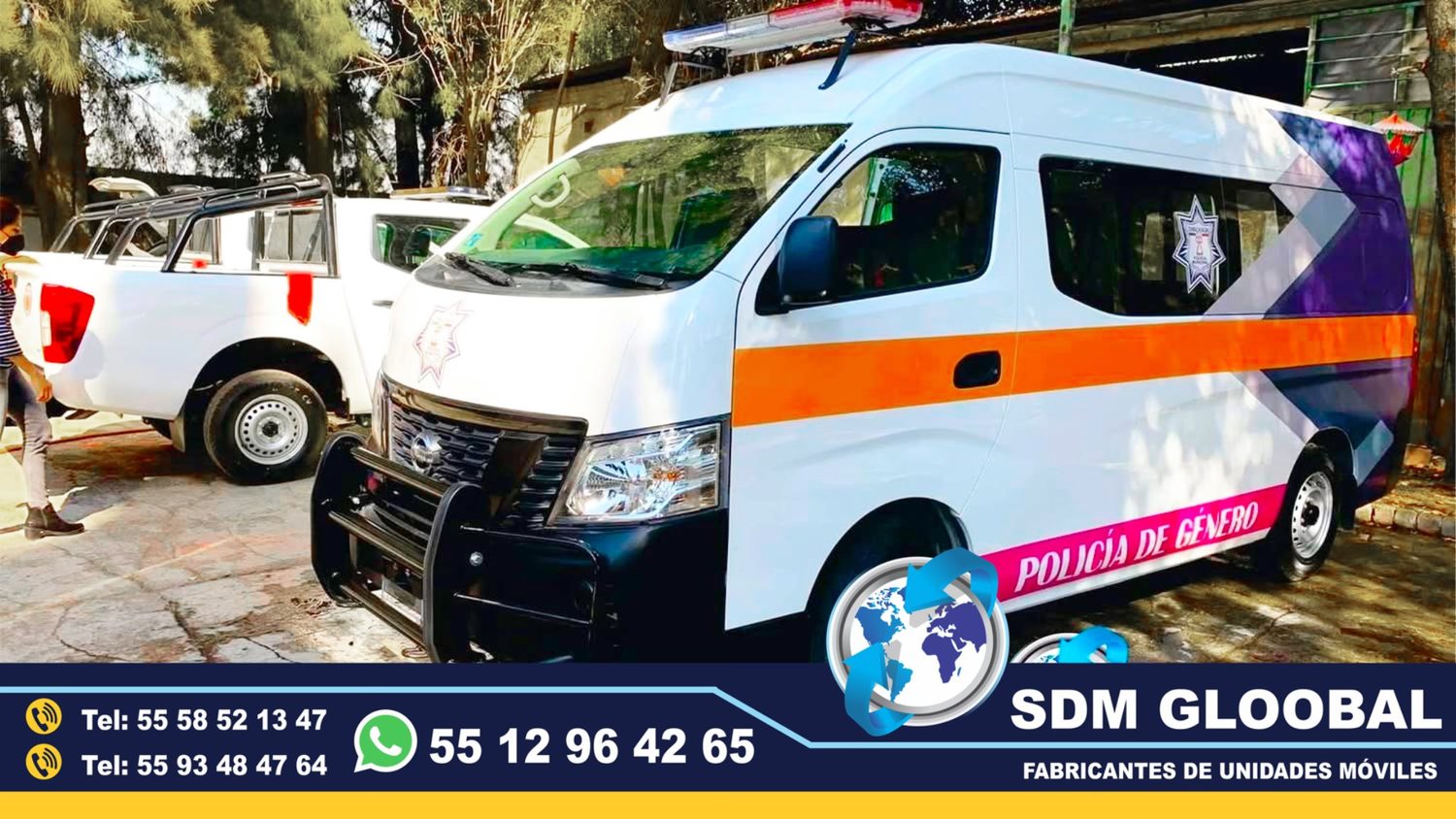 Fabricacion de Unidad Movil de Policia de Genero rosa violetas atencion a la mujer en Mexico<br>