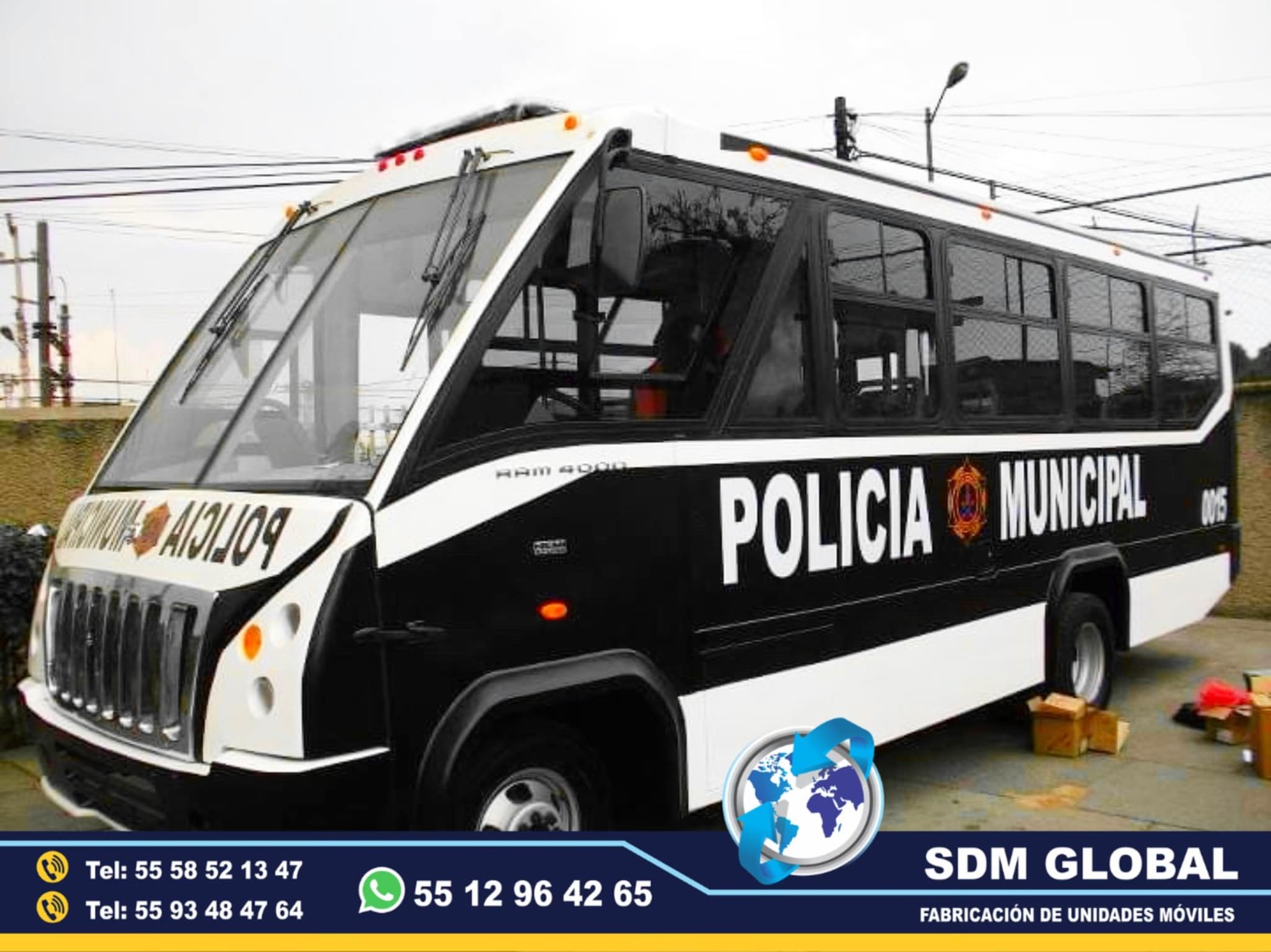 Fabricacion de unidad movil para traslado de personal, policias elementos de seguridad publica<br>