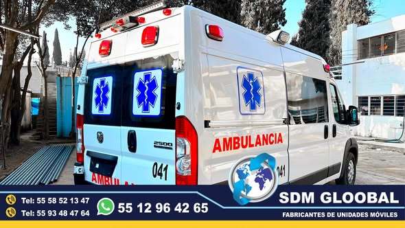 Venta de Ambulancias de Traslado de Tipo 1 y Tipo 2 Hecho en Mexico.<br>