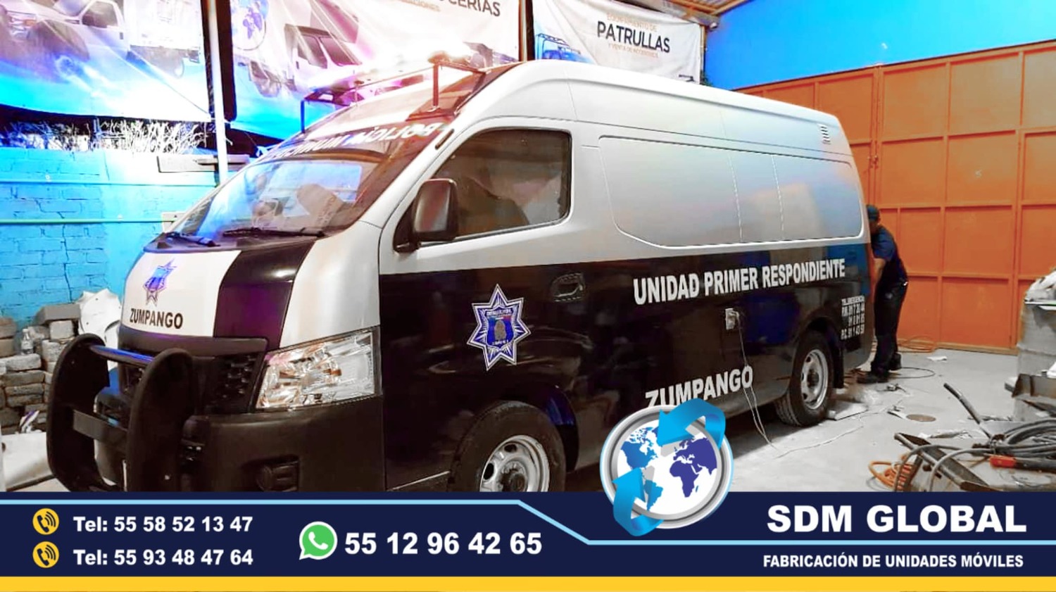 Fabricacion de Unidades Moviles de Primer Respondiente seguridad publica municipal oficina movil<br>
