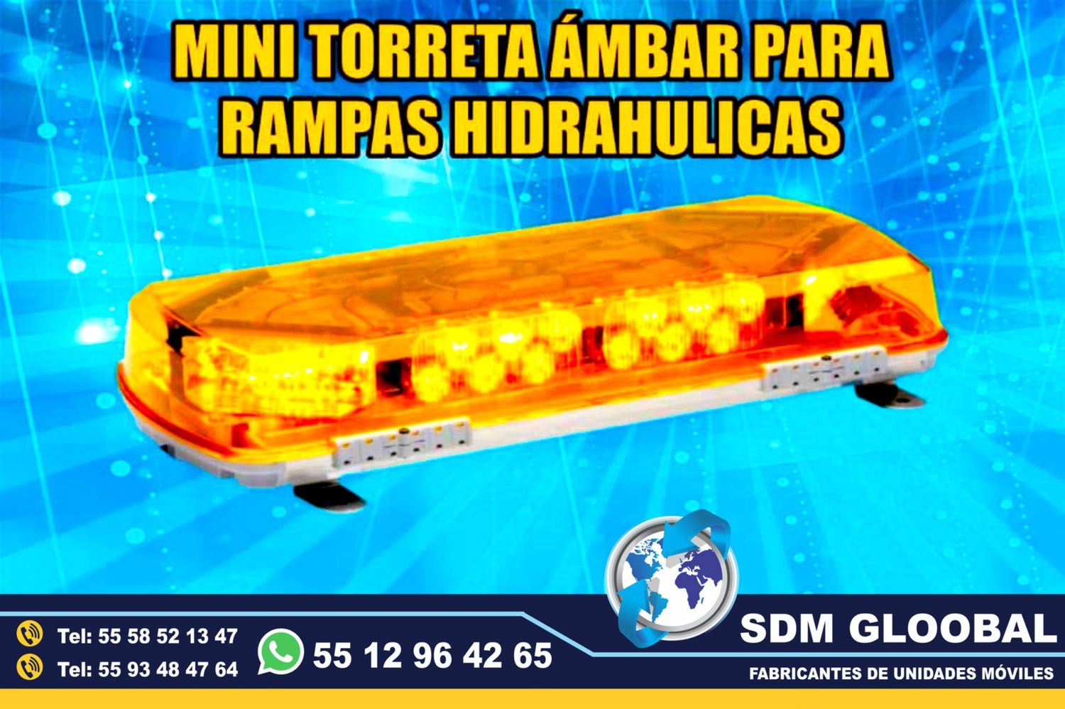 Mini torreta ambar para Rampas Hidraulicas de carga descarga<br>