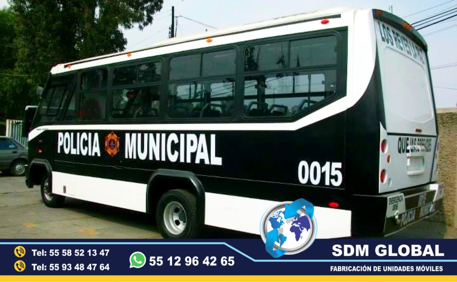 Fabricacion de unidad movil para traslado de personal, policias elementos de seguridad publica<br>