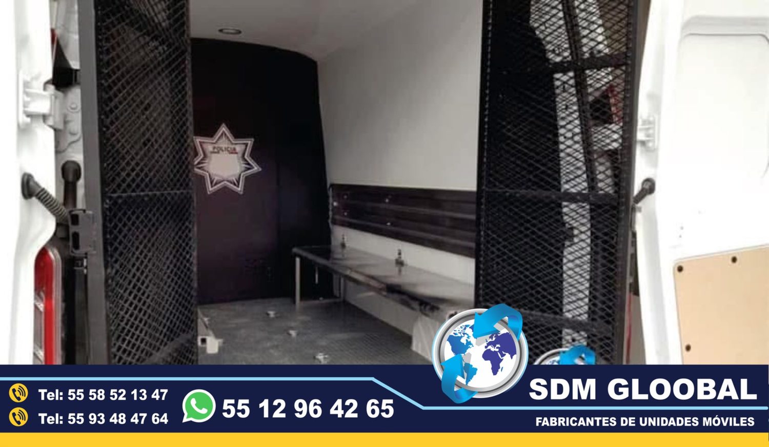 Fabricacion de unidad movil para tralasdo de delincuentes y reos<br>