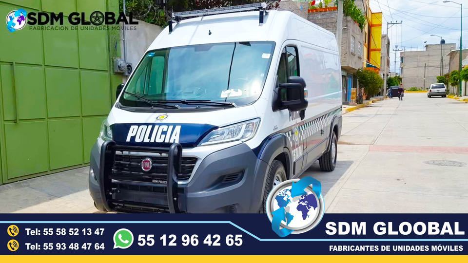 Fabricacion de Unidad Movil para para seguridad publica, rescate, proteccion, salvamento, asuntos internos, tramites, proximidad, reaccion, primer respondiente, equipadas con tenologia, comunicaciones, accesorio.<br>